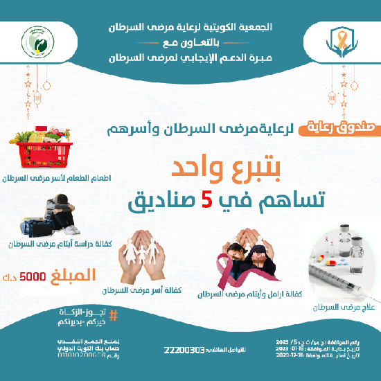 Picture of بتبرع واحد تساهم في 5 صناديق ( مرحلة ثانية)